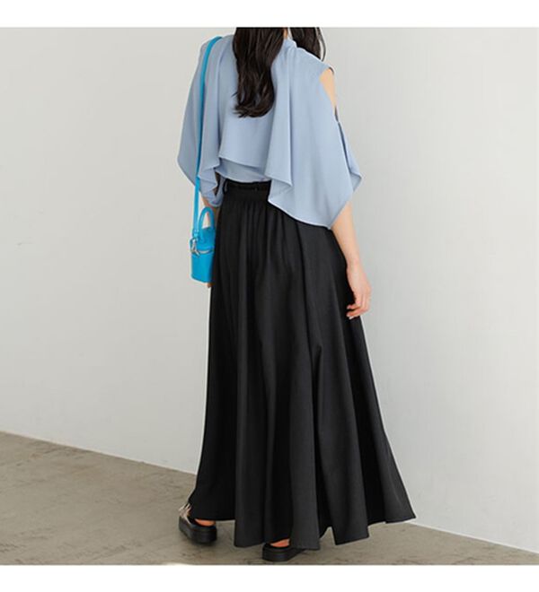 GeeRA（ジーラ）の「ワークベルト付フレアースカート（ロングスカート）」｜詳細画像