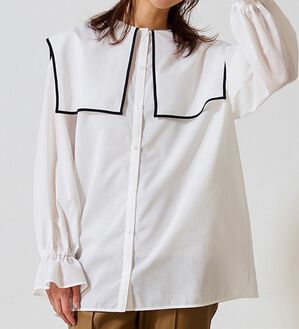 RANAN（ラナン）の「衿付きブラウス（ブラウス）」｜詳細画像