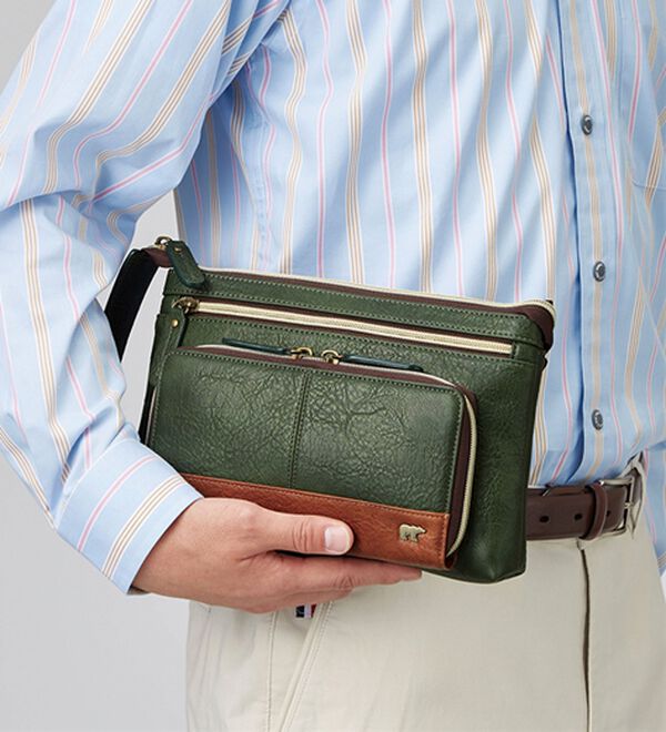 「＜ゴールデンベア＞多機能で便利なコンパクトショルダー（メンズショルダーバッグ）」｜詳細画像