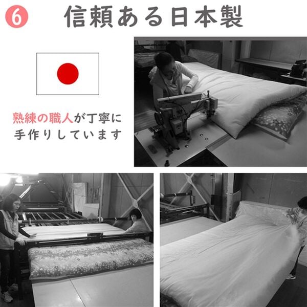 「日本製小さい敷布団　抗菌防臭・防ダニ＜ごろ寝マット・長座布団・セミシングル・来客用・お子様用（敷布団）」｜詳細画像