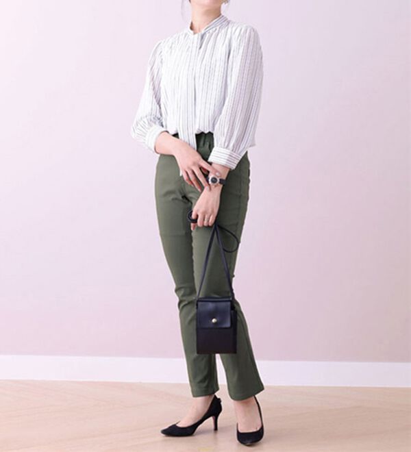 BELLUNA（ベルーナ）の「抗菌防臭！裏起毛美スマートパンツ（フルレングスパンツ）」｜詳細画像