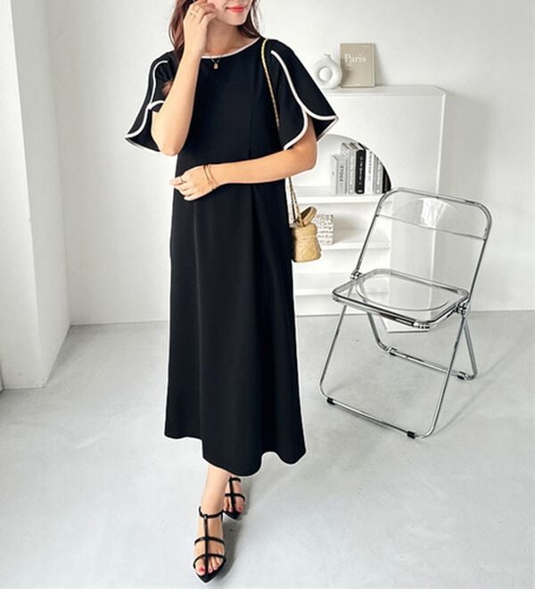 GeeRA（ジーラ）の「スリット入りフレアースリーブワンピース（その他ワンピース）」｜詳細画像