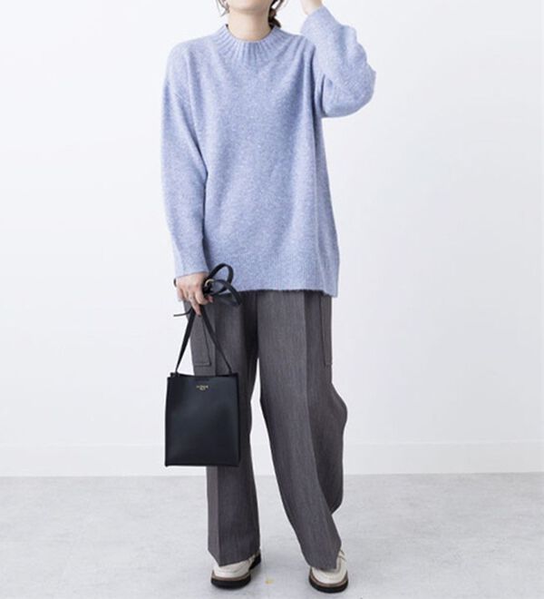 BELLUNA（ベルーナ）の「ラメ入りバックスリットニットプルオーバー（ニット・セーター）」｜詳細画像