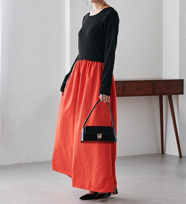 RANAN（ラナン）の「ニットドッキングワンピース（ドッキングワンピース）」｜詳細画像