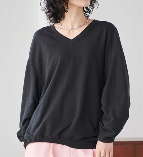 RANAN（ラナン）の「バックギャザーデザインスウェット（カットソー）」｜詳細画像