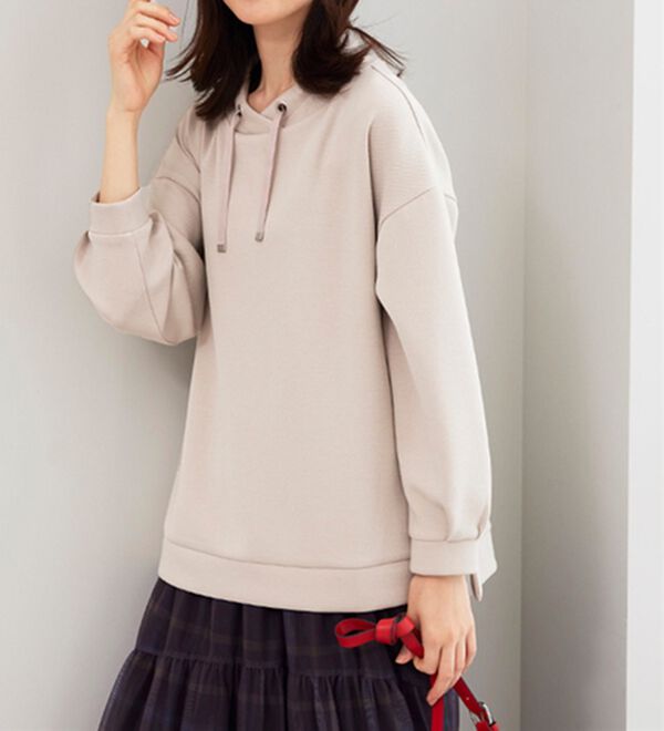 BELLUNA（ベルーナ）の「上品見えとろみワイドネックプルオーバー（カットソー）」｜詳細画像