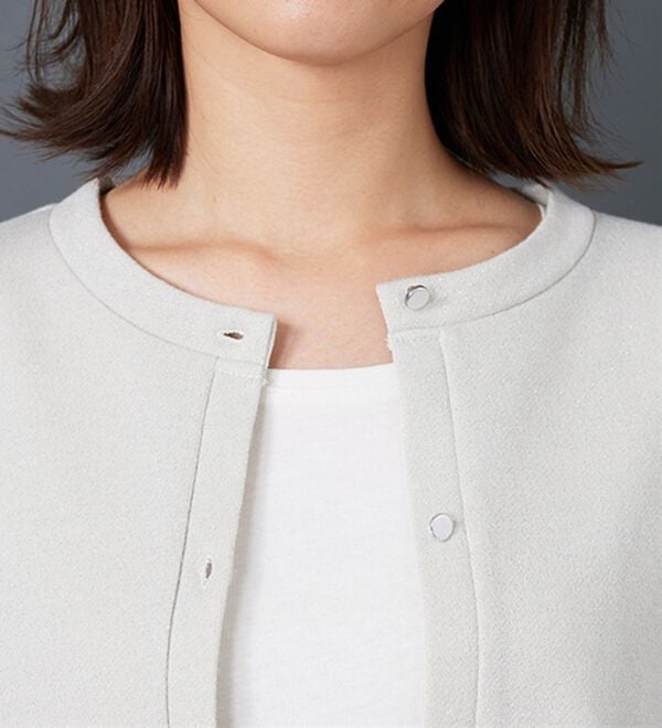 BELLUNA（ベルーナ）の「ラメ調袖チュールデザインカーディガン（その他カーディガン）」｜詳細画像