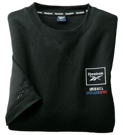 「＜リーボック＞吸汗速乾７分袖トレーナー＆７分丈カーゴパンツ（メンズトレーナー）」