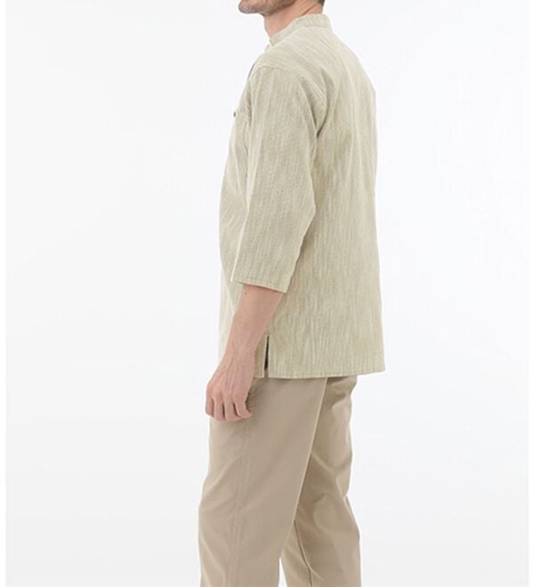 「ざっくり木綿のゆったりリラックスシャツ（メンズシャツ）」｜詳細画像