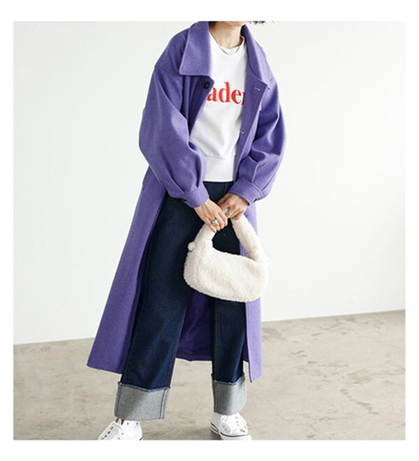 GeeRA（ジーラ）の「裏毛フロッキーロゴ短丈スウェット（トレーナー・スウェット）」｜詳細画像