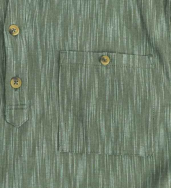 「ざっくり木綿のゆったりリラックスシャツ（メンズシャツ）」｜詳細画像