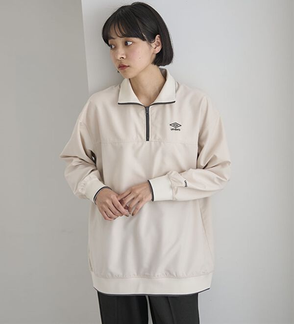 BELLUNA（ベルーナ）の「＜ｕｍｂｒｏ＞ハーフジッププルオーバー（カットソー）」｜詳細画像