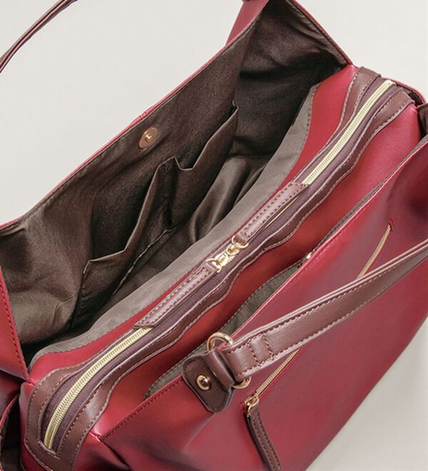 BELLUNA（ベルーナ）の「Ａ４対応１０ポケット大収納トート（トートバッグ）」｜詳細画像