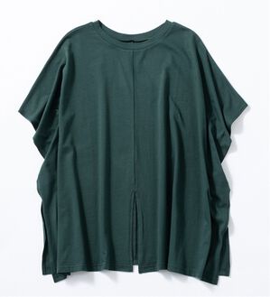 Viola e Viola（ヴィオラ エ ヴィオラ）の「綿１００％ワイドシルエットチュニック（チュニック）」｜モスグリーン