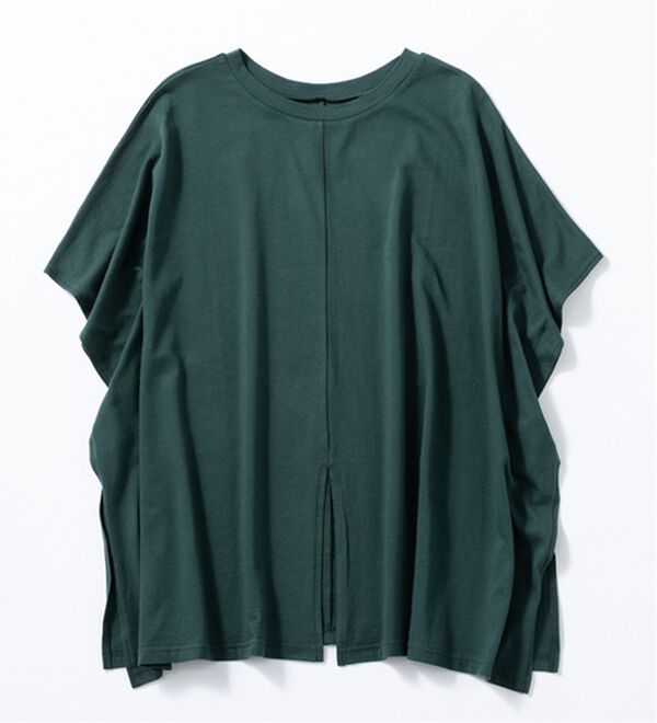 Viola e Viola（ヴィオラ エ ヴィオラ）の「綿１００％ワイドシルエットチュニック（チュニック）」｜モスグリーン