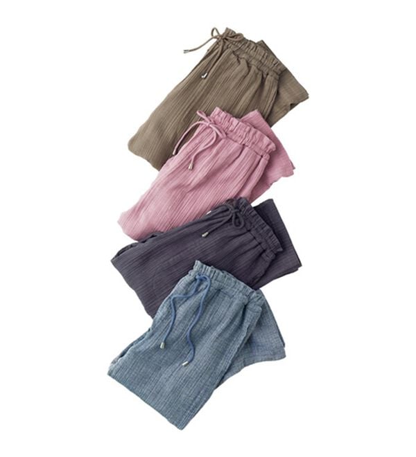 BELLUNA（ベルーナ）の「はき心地抜群！楊柳ダブルガーゼパンツ（その他パンツ）」｜詳細画像