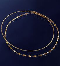 BELLUNA（ベルーナ）の「マグネット留め具付１８金２連ブレスレット（ブレスレット・バングル）」