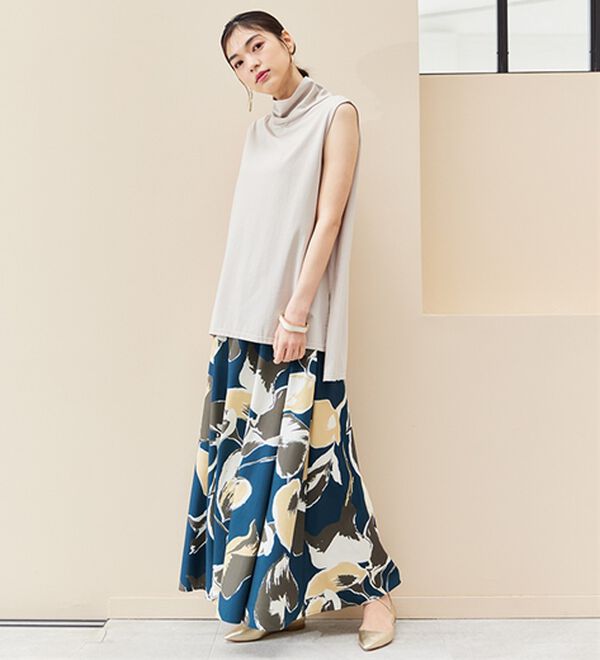 RANAN（ラナン）の「スリーブレスハイネックプルオーバー（カットソー）」｜詳細画像