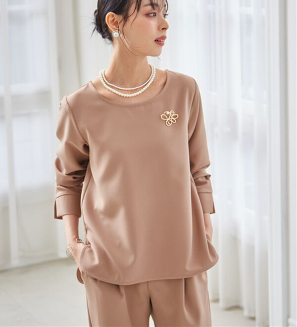 RANAN（ラナン）の「【選べるデザイン】楽してきれい見え！セットアップ（ブラウススーツ）」｜詳細画像