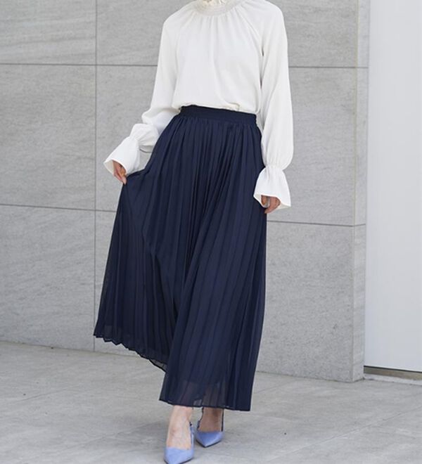 RANAN（ラナン）の「プリーツロングスカート（ロングスカート）」｜詳細画像