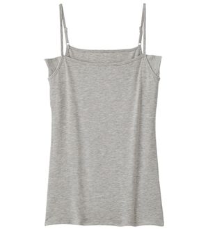 YU'NOW（ユナウ）の「ベーシック汗取りインナー　キャミソール（肌着・インナーウェア）」｜グレー
