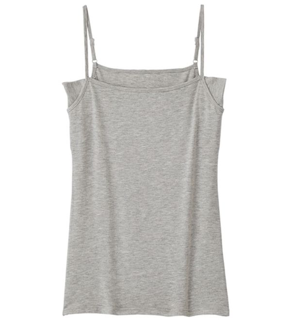 YU'NOW（ユナウ）の「ベーシック汗取りインナー　キャミソール（肌着・インナーウェア）」｜グレー