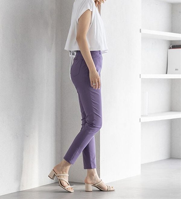 GeeRA（ジーラ）の「嬉しい機能付！股上深めのゆるフィットレギンスパンツ（フルレングスパンツ）」｜詳細画像