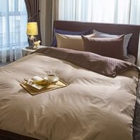 iellio（イエリオ）の「ホテルテイストリバーシブル布団カバーリング＜掛布団カバー・フィットシーツ・ボックスシーツ・枕カバー・１年中快適＞（敷布団カバー・シーツ）」