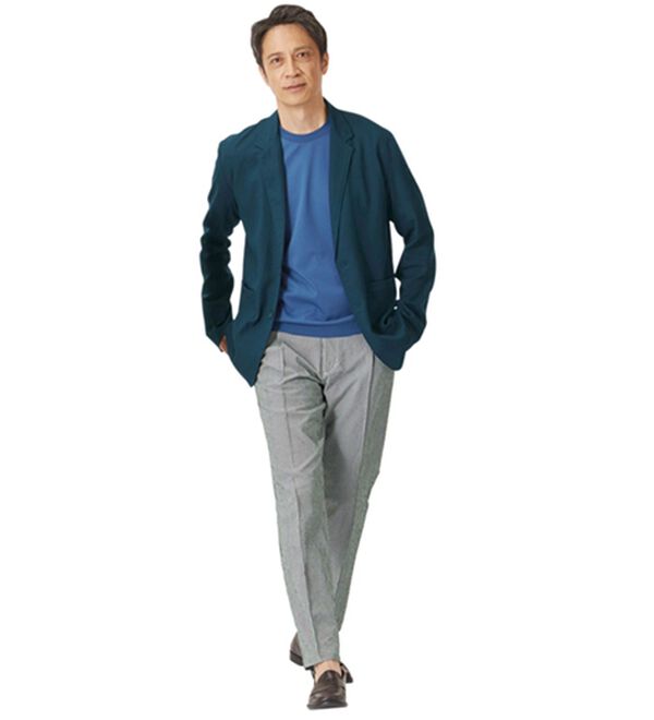 「【おじフェス着用】【２本組】ひんやり吸汗速乾ストレッチサッカーパンツ（メンズフルレングスパンツ）」｜詳細画像