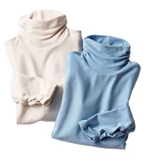 VINNO（ヴィノ）の「＜日本製＞あったか起毛衿くしゅプルオーバー（カットソー）」｜詳細画像