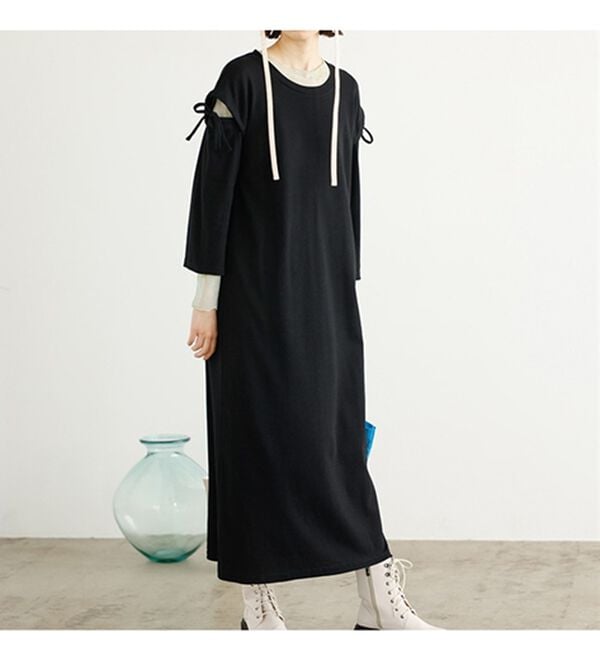 GeeRA（ジーラ）の「２ＷＡＹ袖カッティングテレコリブワンピース（その他ワンピース）」｜詳細画像