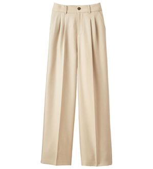 ルフラン（ルフラン）の「こ綺麗でこなれたウールライクパンツ（フルレングスパンツ）」｜アイボリー