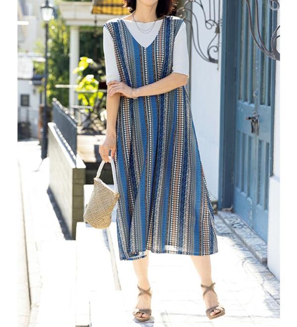 ルフラン（ルフラン）の「選べる！華やぎジャンパードレス（ジャンパースカート）」｜詳細画像