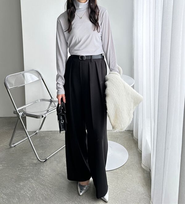 GeeRA（ジーラ）の「シアースラブハイネックトップス（カットソー）」｜詳細画像