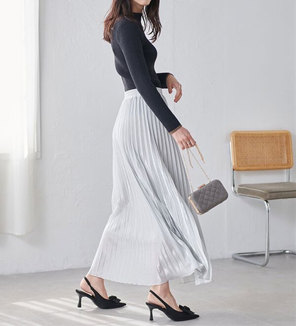 もちもちリブパイピングハイネックニット - ベルーナ【公式】 