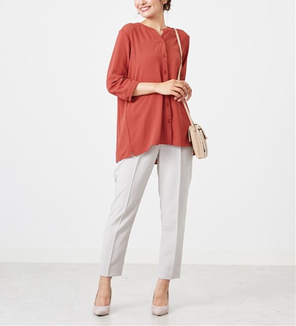 BELLUNA（ベルーナ）の「【新色追加】機能付！バックプリーツチュニック（チュニック）」｜詳細画像