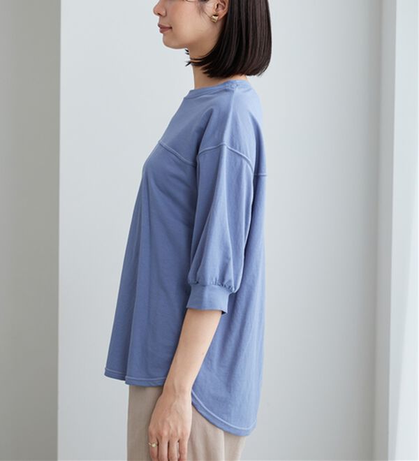 BELLUNA（ベルーナ）の「配色ステッチデザインプルオーバー（カットソー）」｜詳細画像