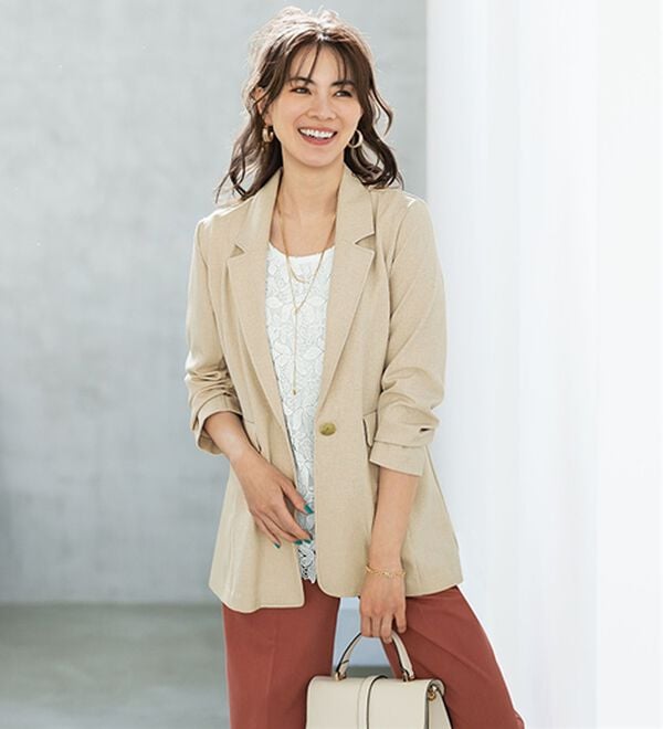 BELLUNA（ベルーナ）の「こっそり汗対策！抗菌防臭レース使いタンクトップ（タンクトップ・キャミソール）」｜詳細画像