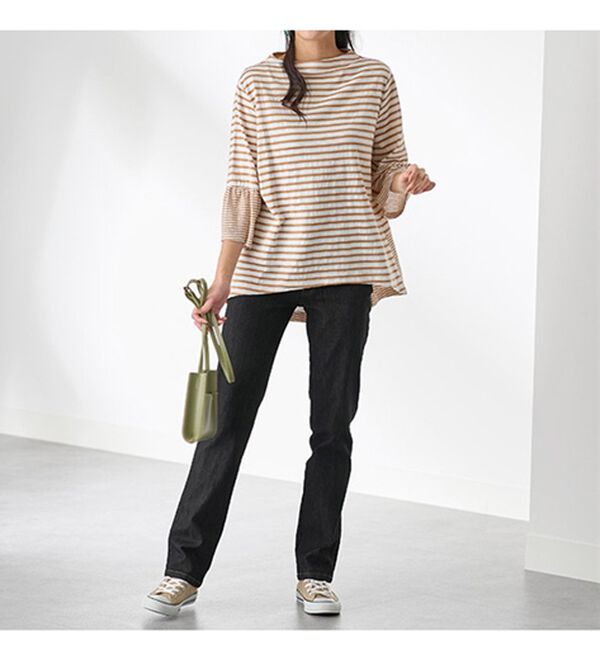 BELLUNA（ベルーナ）の「ボーダー切替プルオーバー（カットソー）」｜詳細画像