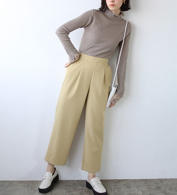 GeeRA（ジーラ）の「大人可愛い！レースが上品なハイネックニット（ニット・セーター）」｜詳細画像