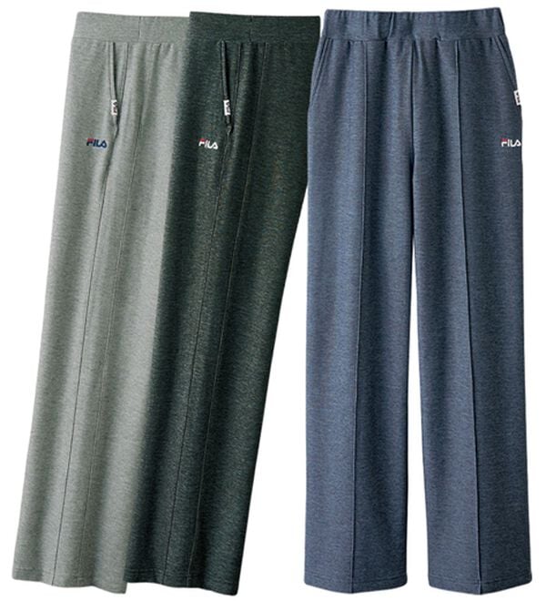 ルフラン（ルフラン）の「【３本組】＜ＦＩＬＡ＞セミワイド杢調すっきりラクするパンツ（セット商品（パンツ））」｜3本組