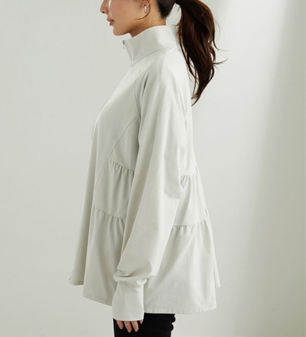 BELLUNA（ベルーナ）の「ティアードデザインラッシュガードＵＶ対策ジャケット（パーカー）」｜詳細画像