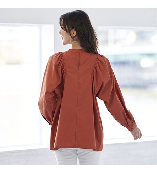 BELLUNA（ベルーナ）の「錯覚華奢見せ！ふわりブラウス（ブラウス）」｜詳細画像