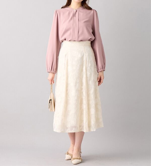 alotta（アロッタ）の「あったか裏起毛フロントタックブラウス（ブラウス）」｜詳細画像