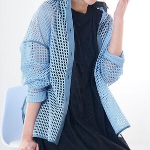 RANAN（ラナン）の「異素材切替メッシュシャツ（シャツ）」｜詳細画像