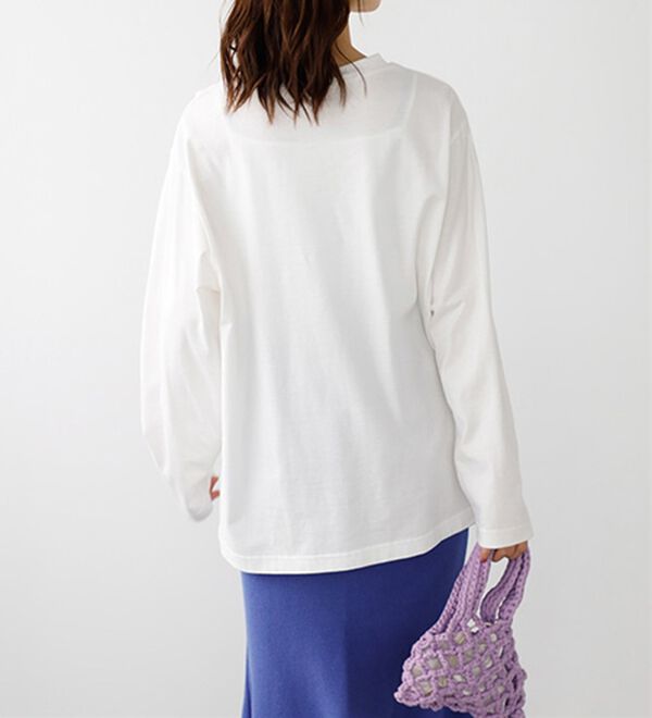 GeeRA（ジーラ）の「綿１００％アソートロゴロングＴｅｅ（カットソー）」｜詳細画像