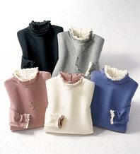 BELLUNA（ベルーナ）の「重ね着風フリル衿プルオーバー（カットソー）」
