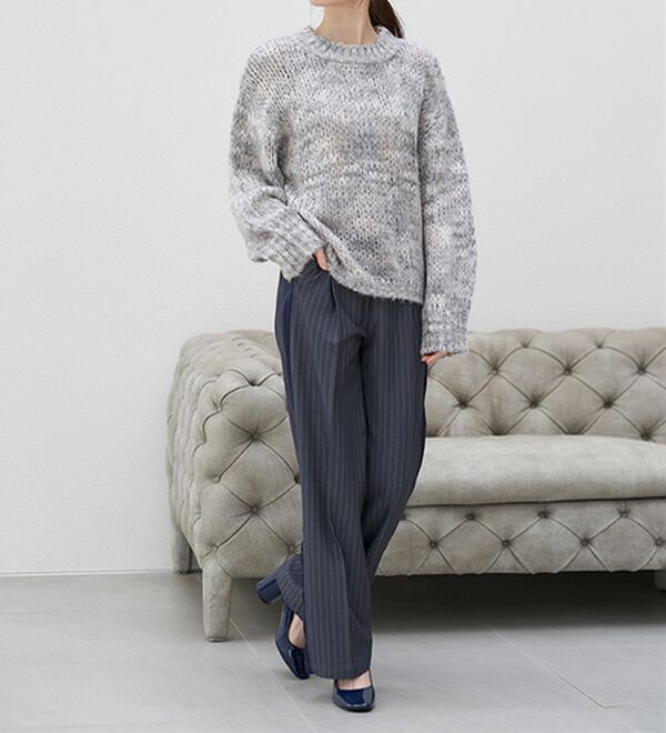 RANAN（ラナン）の「サイドラインシルエットパンツ（フルレングスパンツ）」｜詳細画像