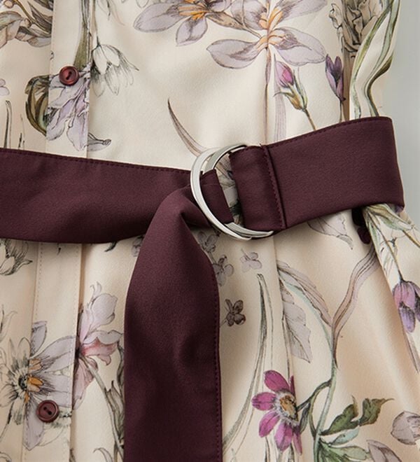 RANAN（ラナン）の「レトロフラワーシャツワンピース（プリントワンピース）」｜詳細画像