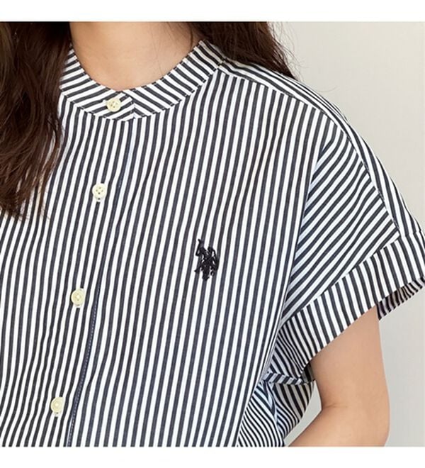GeeRA（ジーラ）の「【ＵＳ．ＰＯＬＯ．ＡＳＳＮ】フレンチスリーブシャツ（シャツ）」｜詳細画像